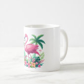 Mug Flamingo rose tropicale/Floride (Devant droit)