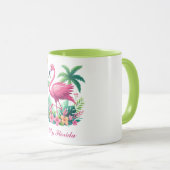 Mug Flamingo rose tropicale/Floride (Devant droit)