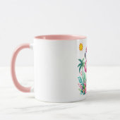 Mug Flamingo rose tropicale/Floride (Gauche)
