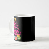 Mug Flamingo Tree Funny Ugly Christmas  (Devant gauche)