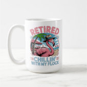 Mug Flamingo Tropical Beach Retirement Humor (Gauche)