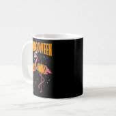Mug Flamingoween Pumpkin Flamingos Funny Bird Hallowee (Devant gauche)