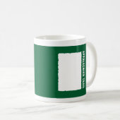 Mug Flamme appalachienne de blanc de traînée (Devant droit)