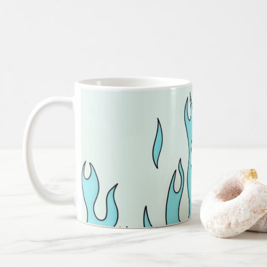 Mug Flamme bleu clair (Avec donut)