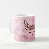Mug Flamme de neige en marbre d'or rose (Devant gauche)