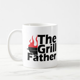 Mug Flammes amusantes Fête des pères Année Grillfather