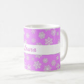 Mug Flammes de neige blanches de 3 jours sur un café a (Devant droit)