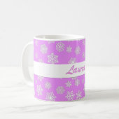 Mug Flammes de neige blanches de 3 jours sur un café a (Devant gauche)