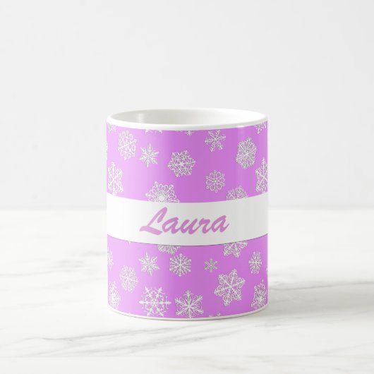 Mug Flammes de neige blanches de 3 jours sur un café a (Centre)