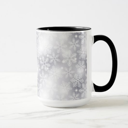 Mug Flammes de neige et lumières (Droite)