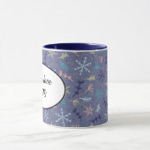 Mug Flammes De Neige Tombant De Neige Bouges De Pins Q (Centre)