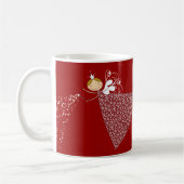 Mug Flammes de neige Whimsical Noël Fairy Angel Vacanc (Gauche)