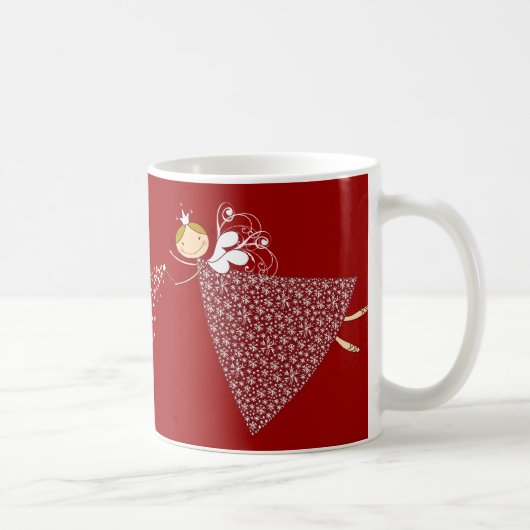 Mug Flammes de neige Whimsical Noël Fairy Angel Vacanc (Droite)