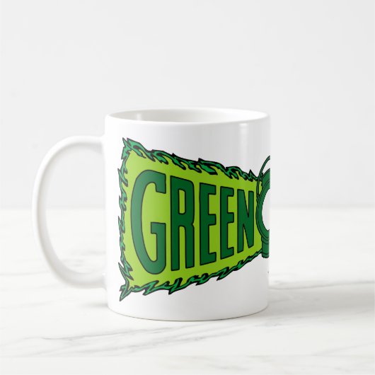 Mug Flammes du logo vert (Gauche)