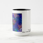 Mug Flammes jumelles se lèvent dans le ciel (Centre)