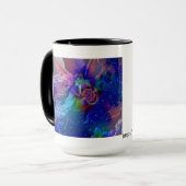 Mug Flammes jumelles se lèvent dans le ciel (Devant gauche)