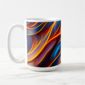 Mug Flammes rouges bleues Abstraites (Gauche)