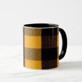 Mug Flannel Buffalo Plaid Yellow lumberjack texture (Devant droit)