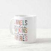 Mug Flannels Hayrides Citrouilles Bonfires Plaid Fun F (Devant gauche)