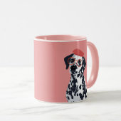 Mug Flanquez un coup de poing à le chien de Dalmate (Devant droit)