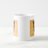 Mug Flapper Butterfly Flying Woman Illustration (Centre)