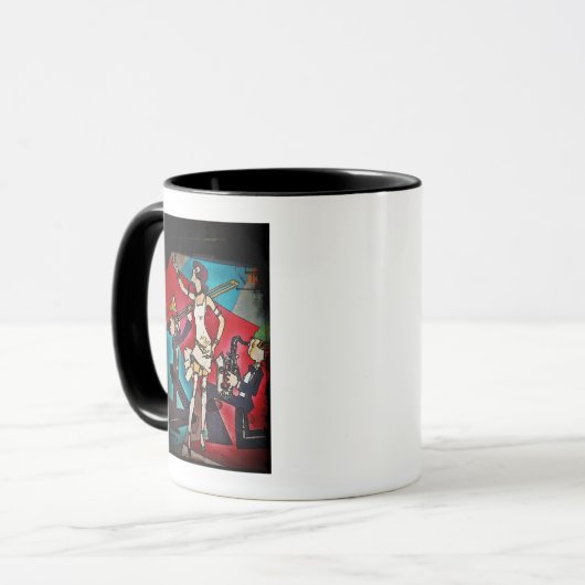 Mug Flapper dans un groupe de jazz (Devant gauche)