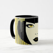 Mug Flapper des années 1920. Personnalisé (Devant gauche)