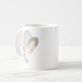 Mug Flapper Fashion Sketch - Femme avec Casquette (Devant gauche)
