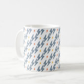 Mug Flash. Éclair Motif sans couture. Arrière-plan (Devant gauche)