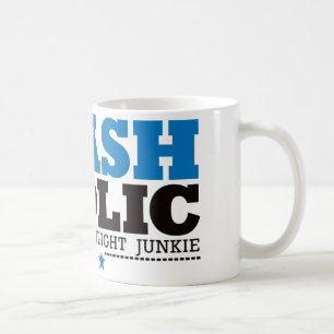 Mug Flashaholic - drogué final de lampe-torche - bleu