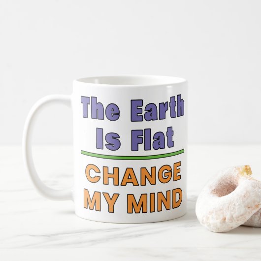 Mug Flat Earth (Avec donut)