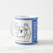 Mug Flatters clients Barmaid Ungentiment.Drôle (Devant gauche)