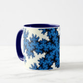 Mug Fléau de neige bleu Chine (Devant gauche)