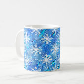 Mug Fléau de neige bleu et turquoise Icy (Devant gauche)