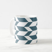 Mug Flèche à deux tons gras Chevron Bleu Bleu Bleu (Devant gauche)