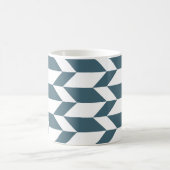 Mug Flèche à deux tons gras Chevron Bleu Bleu Bleu (Centre)