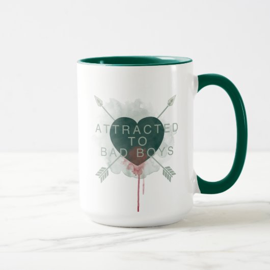 Mug Flèche | "Attiré Aux Mauvais Garçons" Coeur Percé (Droite)
