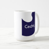 Mug Flèche bleue et blanche (Devant droit)