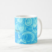 Mug Flèche d'art circulaire Vintage bleu (Devant droit)