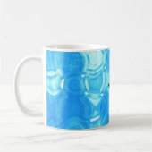 Mug Flèche d'art circulaire Vintage bleu (Gauche)