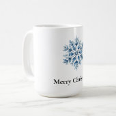 Mug Flèche de neige bleu blanc d'hiver (Devant gauche)