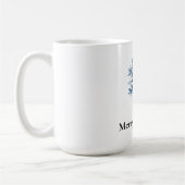 Mug Flèche de neige bleu blanc d'hiver (Gauche)