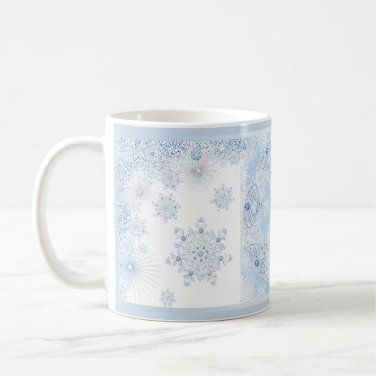 Mug Flèche de neige bleu glace (Gauche)