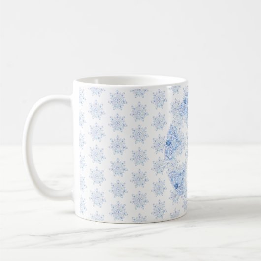 Mug Flèche de neige bleu glace (Gauche)