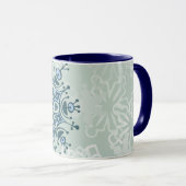 Mug Flèche de neige bleue (Devant droit)