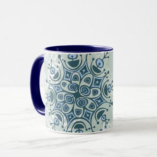 Mug Flèche de neige bleue (Devant gauche)