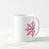 Mug Flèche de neige rose (Devant droit)