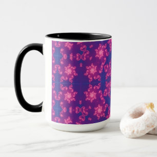 Mug Flèche de neige rose et bleu Kaleidoscope