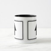 Mug Flèche directionnelle, poteau de signalisation, (Centre)