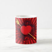 Mug Flèche du coeur rouge (Centre)
